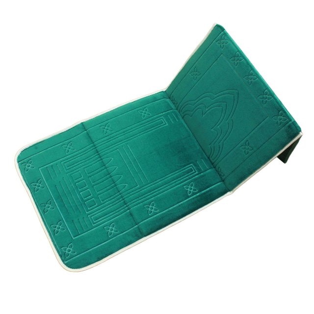 Baohd Folding Meditation Mat Prayer Rug Portable Mat for Home Decor Green