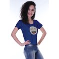 thumbnail image 2 of Moomaya T-shirt à Manches Courtes pour Femmes avec Col Rond, Écusson à Paillettes, Coupe Décontractée - 52, 2 of 7