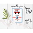 thumbnail image 3 of Darling Souvenir White Birthday Invitation Card Printable Elegant Fill or Write In Blank Party Invites 28 Pcs 5 x 7 Inches, 3 of 5