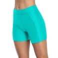 thumbnail image 1 of Shorts de Planche Longs pour Femmes avec Poches, Bas de Maillot de Bain Unis, Trunks, 1 of 6