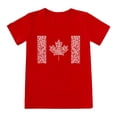 thumbnail image 2 of T-Shirts à Manches Courtes Garçon Enfants Garçons et Filles Été Fête du Canada Drapeau Feuille d'Érable Monogramme Imprimé Décontracté Col Rond Manches Courtes T-Shirt T-Shirt Enfant Rouge 8 Ans-9 Ans, 2 of 3