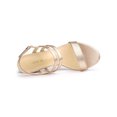 thumbnail image 4 of BLISSFUL STEP Women's Slingback Block Heel Ankle Strap Sandals Rose Gold 8, 4 of 8