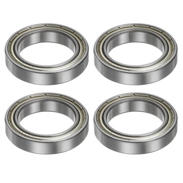 Unique Bargains 6805ZZ Roulements à Billes 25mmx37mmx7mm Acier Chromé ABEC3 à Double Écran Lot de 4