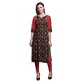 thumbnail image 1 of Bimba Robe Tunique Droite en Coton Imprimé pour Femmes Vêtements Indiens Imprimés-TG, 1 of 6