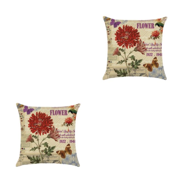 mmirethe Wide Application Cushion Covers For Coordinated Home Easy To Change Pillowcase kztym001-3 2Set