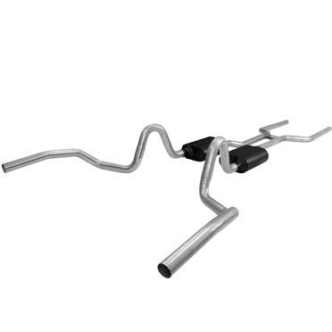 Flowmaster Kit de Système d'Échappement 817409 American Thunder Head Back System; Acier Inoxydable; avec Silencieux; Diamètre de Tuyau de 2-1/2 Pouces; Double Échappement avec Double Sortie; Sortie Arrière; Sans Embout