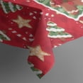 thumbnail image 4 of Merry Christmas Tablecloth Waterproof Spillproof Tablecolths Table Covers Snowman Snowflake Silver Table Cover for Christmas Background Indoor Outdoor Birthday Rectangle,60x84inches, 4 of 5