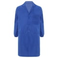 thumbnail image 3 of Jizyo Unisex Mens Womens Long Sleeve Dustproof Lab Jacket Resistant Work Coat Workshop Uniform Royal Blue 195, 3 of 6