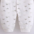 thumbnail image 4 of MeetoTime Baby Clothes Cotton Jumpsuits Buttons V-Neck Long Sleeved Long Newborn Infant Rompers Crawling Clothes, 4 of 4