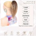 thumbnail image 2 of Extensions de Queue de Cheval à Pince Courte en Cheveux Synthétiques Raides pour Femmes, 2 of 6