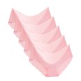 thumbnail image 1 of Women Underwear Brief Non-Trace Ice Silk Breathable Midwaist Solid Color 5PC, 1 of 4