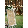 thumbnail image 4 of Darling Souvenir MADE WITH LOVE PersonalizedWelcomeSignFor Bridal Shower,Burlap,Bridal Shower Collection Great For Your Celebrations- 18x 12, 4 of 5