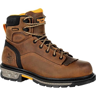 Georgia Boot Men's Carbo-Tec LTX Waterproof Composite Toe Work Boot Black & Brown - GB00391
