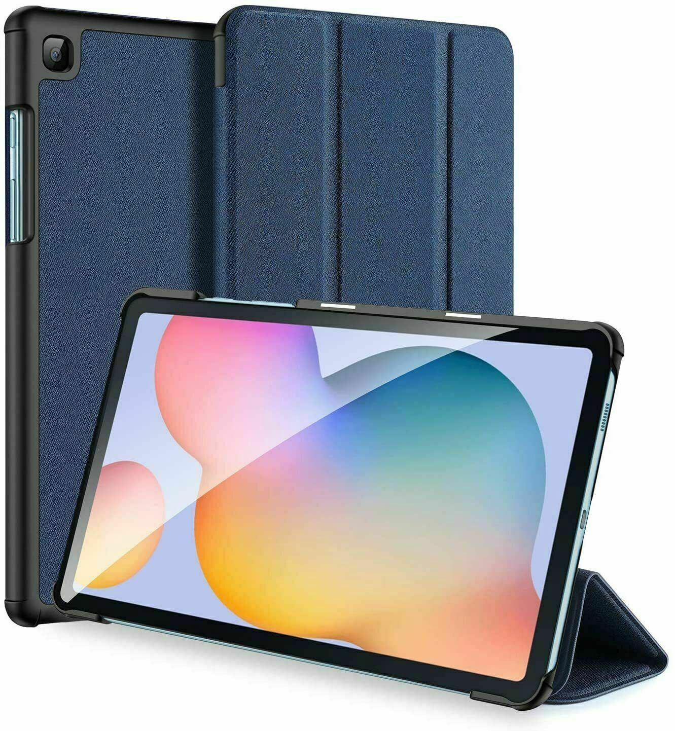 Tablet Case For Samsung Galaxy Tab a 10.1" 2019 T510 Case Smart Folio Leather Flip Cover - Blue