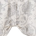 thumbnail image 4 of Curtainking Farmhouse Valance 50x18 inch Gray Rustic Floral Light Filtering Curtain Tie Up Rod Pocket Valance for Kitchen 1 Panel, 4 of 5