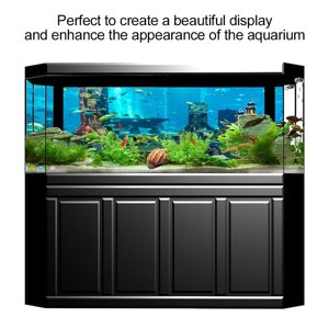Fish Tank Poster, Fish Tank Sticker Aquarium Background Underwater, PVC For Cafe Home Aquarium Fish Tank 91x50cm/35.8x19.7in