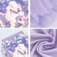 thumbnail image 4 of Robes pour Filles Jupe à Sequins avec Plissée Robe de Fête d'Anniversaire de Mariage Robe de Demoiselle d'Honneur Violette 7-8 Ans, 4 of 4