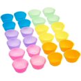 thumbnail image 4 of Tasses de Cuisson Réutilisables en Silicone, Lot de 12, Multicolore, 4 of 6