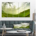 thumbnail image 1 of Meadow under Clouds Panorama - Landscape Canvas Art Print, 1 of 3