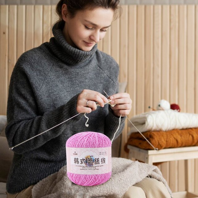 Clearance Tyidzon Wool Yarn for Crocheting Soft Crochet Thread Yarn, Lightweight Wool Yarn for Crochet Hand Knitting Crocheting Crafting