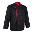 thumbnail image 4 of fastboy Veste de Chef à Manches Longues, Uniforme de Cuisine pour Hôtel, Noir 3TG, 4 of 6