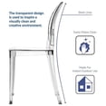 thumbnail image 2 of Heavenly Collection Clear Plastic Armless Chair, 2 of 9