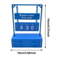 thumbnail image 3 of 3D Printed Swinging Book Counter Shelf Sign with Digital Storage for Reading Enthusiasts and Book Lovers, 3 of 5