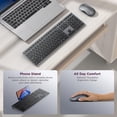 thumbnail image 3 of Lenovo 700 Modern Wireless Keyboard & Mouse Combo, 2.4 GHz Dongle & Dual Bluetooth Connection, AES-128 Encryption, 36 Month Battery Life, Quiet Mouse, 3 of 7