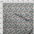 thumbnail image 3 of oneOone Soie Tabby Brun Tissu Floral Robe Tissu Tissu Imprimé par la Cour 42 Pouces de Large, 3 of 4