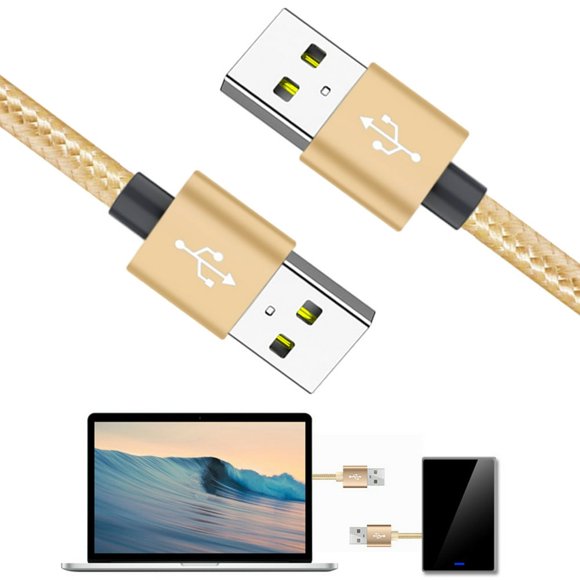 0,25/0,5/3/2M USB2.0 Câble USB Mâle à Mâle Cordon de Transfert de Données à Grande Vitesse