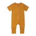 thumbnail image 1 of EDFBUYKRS Baby Rompers Footless Pajamas Zipper Short Sleeve Sleeper Jumpsuit, 1 of 2