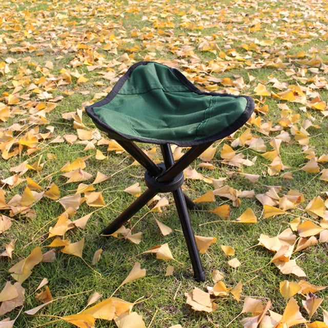 Folding Stool Portable Beach Tripod Seat Chair Outdoor Camping Picnic Slacker