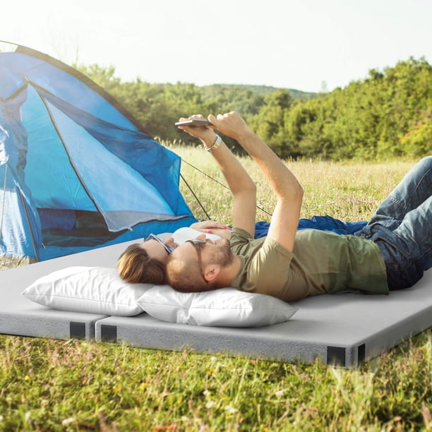 Tapis De Couchage Gonflable Avec Pompe à Pied Intégrée – Imperméable, Ultra-léger 600 G, Pour Camping Et Randonnée