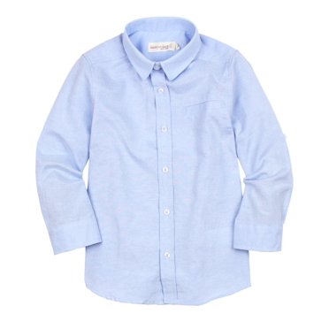 Deux par Deux Boys' Blue Shirt Cool Class, Sizes 2-10 - 7