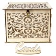 thumbnail image 2 of DIY Wooden Wedding Supplies Business Card Box Decoration Custom Sign In Box Wooden Wedding Card Box - JM01319 Small, 2 of 5