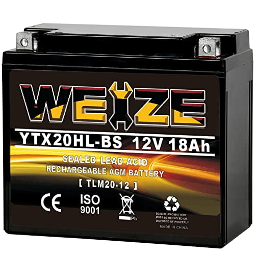 YTX20HL-BS Batterie, Haute Performance - Sans Entretien - Scellé AGM ETX20HL BS Batterie de Moto