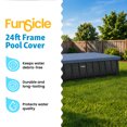 thumbnail image 2 of Funsicle 24’ Durable Rectangular Pool Cover for Oasis and Activity Pools, 2 of 6