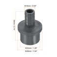 thumbnail image 2 of Unique Bargains UPVC Reducer Pipe Fitting 32mm OD 16mm Barbed, 3 Pack Straight Coupling Adapter Connector, Grey, 2 of 5