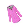 thumbnail image 1 of Sweat à Capuche Veste Femme Imperméable Hiver softshell Imperméable Outwear Extérieur Rose XXXL, 1 of 4