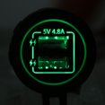 thumbnail image 4 of USB Power , Dual USB Port Power  Socket Outlet  With 60cm/23.6in Cable  For 12V/24V Car Boat ATV, 4 of 8