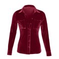 thumbnail image 3 of Timegard Womens Tops Long Sleeve Button Shirts Business Work Casual Tops with Pockets Fall Blouses, 3 of 4