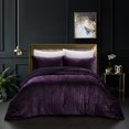 thumbnail image 1 of Grace Living Aashvi Crinkle Velvet 3pc Comforter Set - 2 Pillow Shams, 1 Comforter, 1 of 5