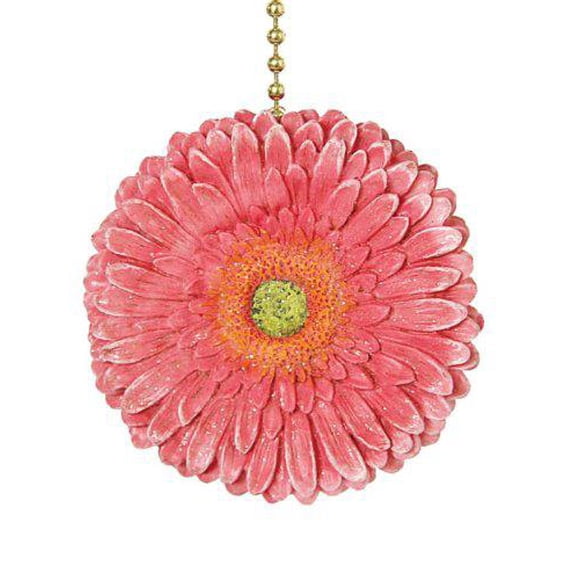 Clementine Design Gerber Tirette de Lumière de Ventilateur de Plafond Marguerite Rose