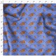 thumbnail image 4 of Soimoi Blue Viscose Chiffon Fabric Text & Europe Map Travel Decor Fabric Printed Yard 42 Inch Wide, 4 of 5