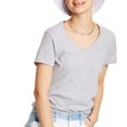 thumbnail image 1 of Hanes Tee-Shirt Col en V pour Femmes Nano-T, 1 of 2