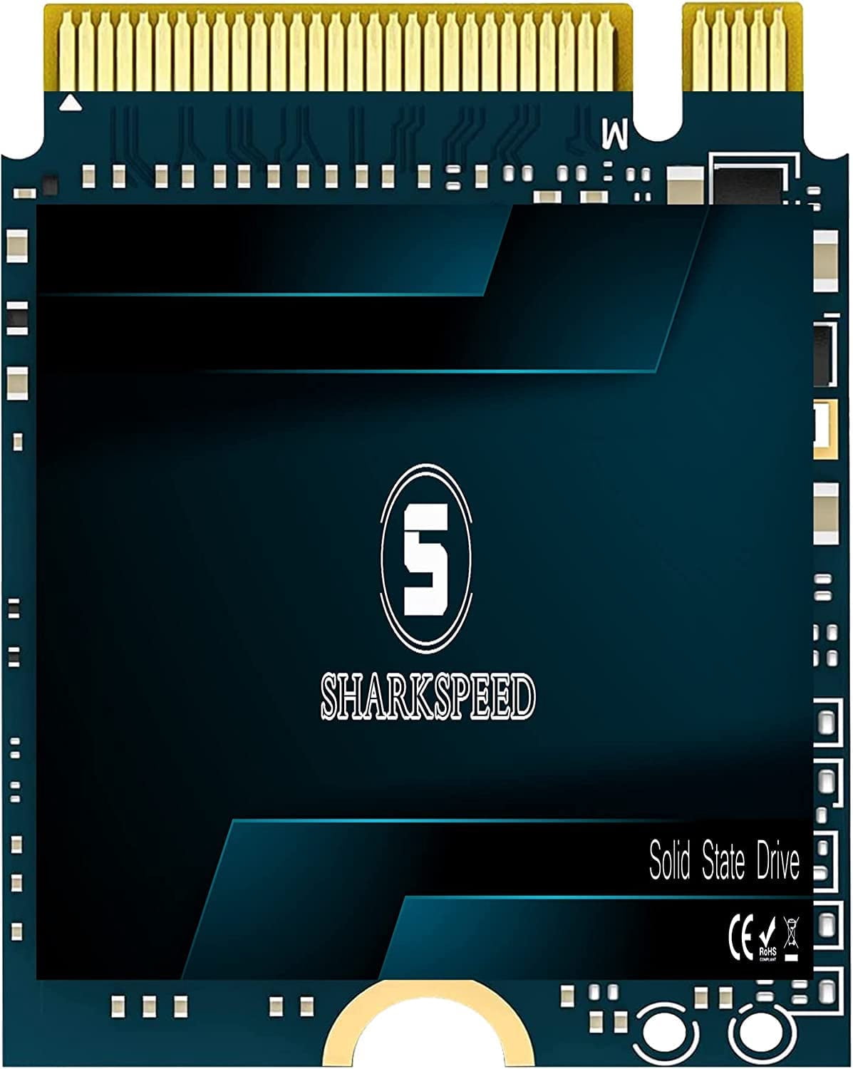 SSD M.2 2230 512 Go NVMe PCIe Gen 4.0X4 SSHARKSPEED Disque SSD Interne, Compatible avec Steam Deck, Microsoft Surface Pro, Ultrabook, Portable, PC de Bureau (M.2 2230 PCIe 4.0, 512 Go)