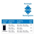 thumbnail image 4 of Mainstays Quilted Table Pad 48x66, White, 4 of 5