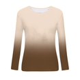 thumbnail image 4 of Hauts à Manches Longues pour Femmes T-Shirt Ample Imprimé Mode pour Femmes Blouse à Manches Longues Col Rond Hauts Décontractés T-Shirts à Manches Longues pour Femmes T-Shirts Longs pour Femmes T-Shirts pour Femmes Mode, 4 of 9