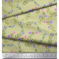 thumbnail image 3 of Soimoi Polyester Crepe Fabric Dot,Leaves & Floral Decor Fabric Printed Yard 52 Inch Wide, 3 of 3
