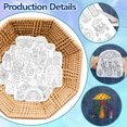 thumbnail image 3 of HLONK 4 Sheets 16Pcs Wedding Dress Water Soluble Hand Sewing Stabilizers for Fabric 11.6x8.2 Inch Embroidery Stitch Practice Embroidery Patterns Transfers for Embroidery Beginners Lovers, 3 of 7